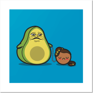 Cute Kawaii Avocado Guacamole Science Fiction Funny Parody Posters and Art